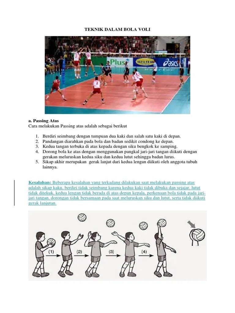 Bagaimana Langkah Langkah Melakukan Passing Atas Ypha Or Id